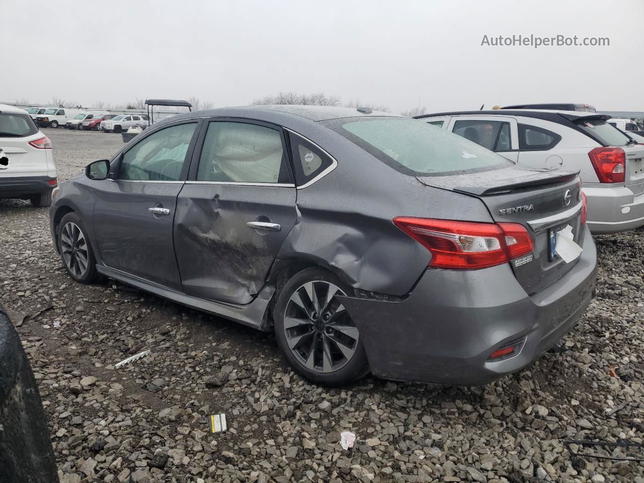 2019 Nissan Sentra S Gray vin: 3N1AB7AP9KY325566