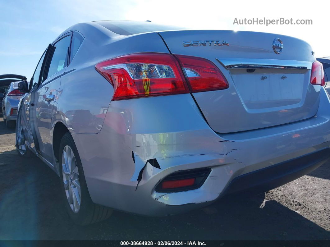 2019 Nissan Sentra Sv Серебряный vin: 3N1AB7AP9KY329987