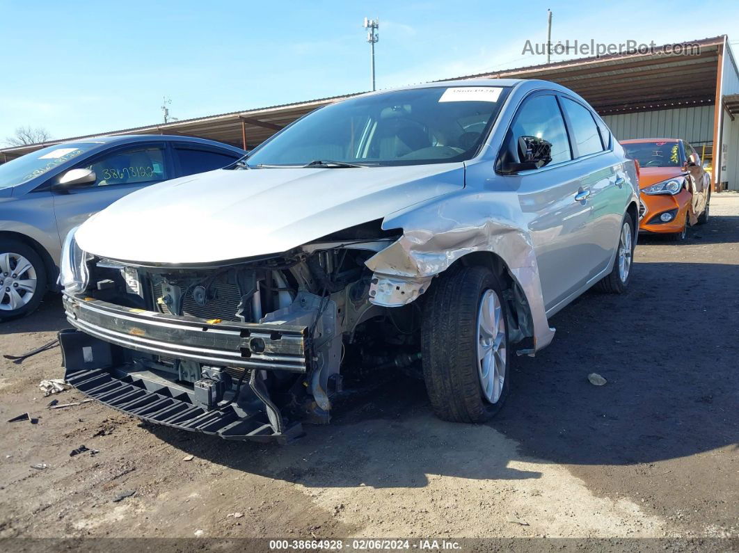 2019 Nissan Sentra Sv Серебряный vin: 3N1AB7AP9KY329987