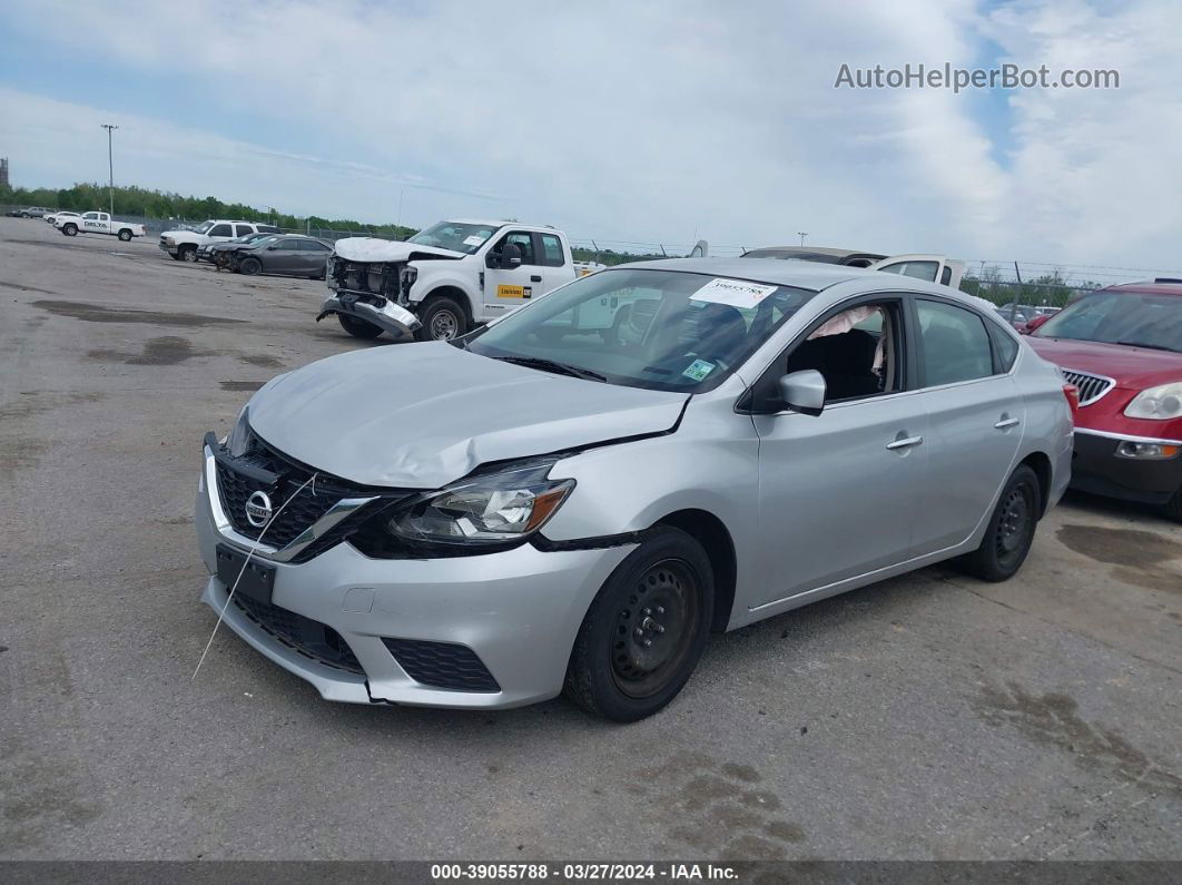 2019 Nissan Sentra S Silver vin: 3N1AB7AP9KY345011