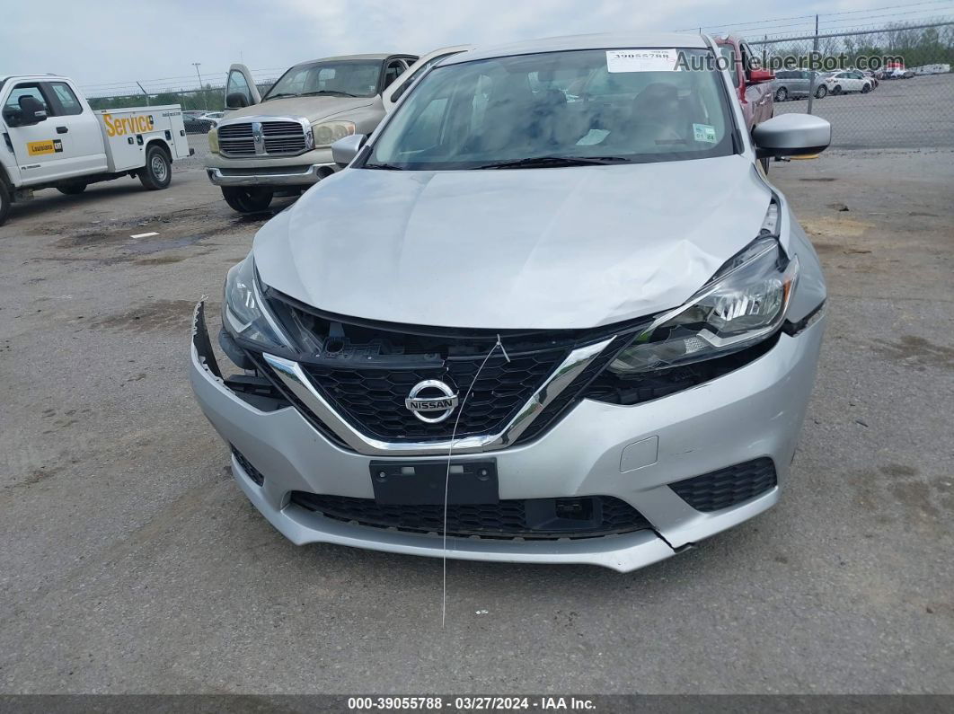 2019 Nissan Sentra S Серебряный vin: 3N1AB7AP9KY345011