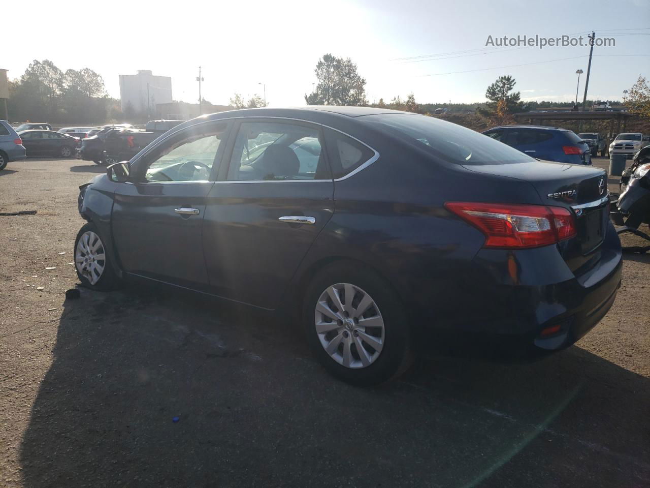 2019 Nissan Sentra S Blue vin: 3N1AB7AP9KY345770