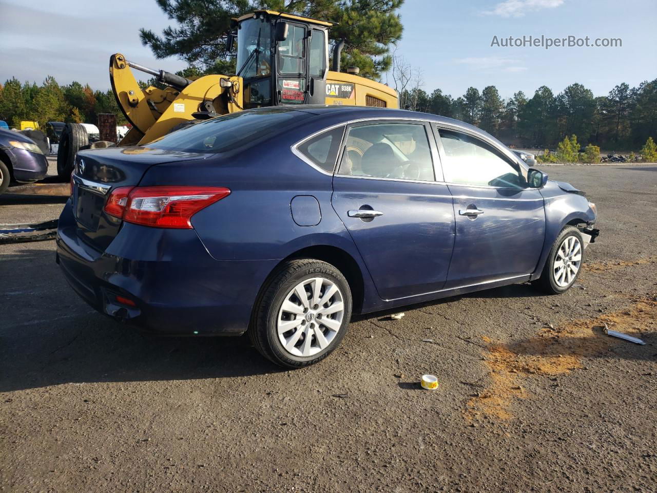 2019 Nissan Sentra S Blue vin: 3N1AB7AP9KY345770