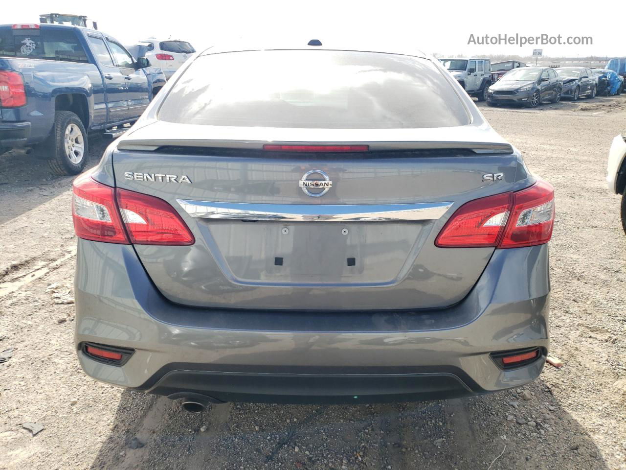 2019 Nissan Sentra S Gray vin: 3N1AB7AP9KY347454