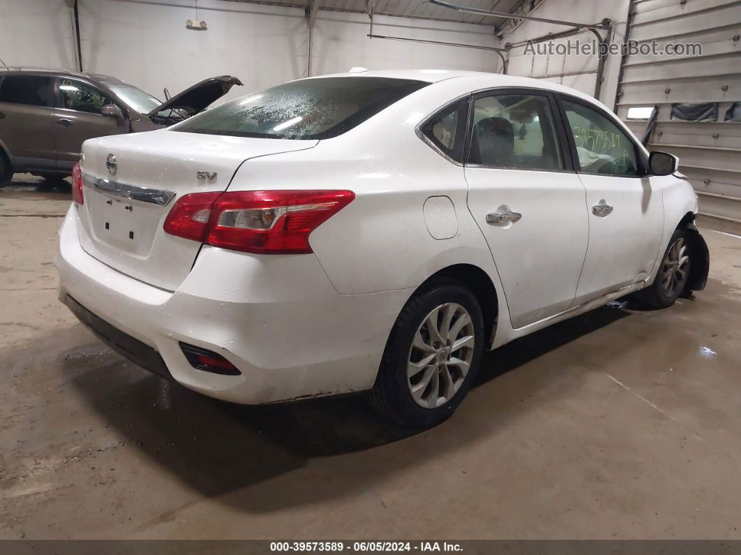 2019 Nissan Sentra Sv White vin: 3N1AB7AP9KY365551