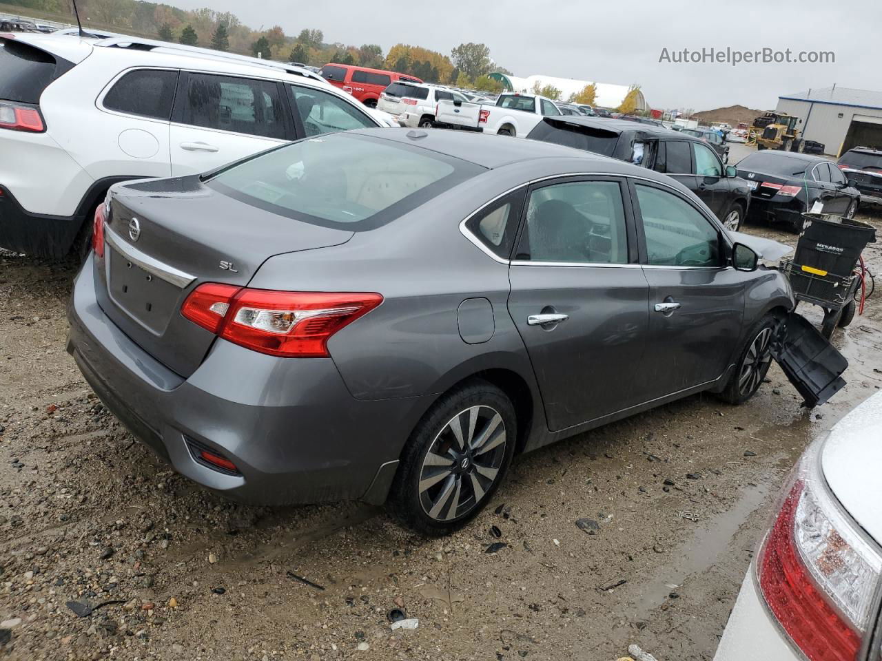 2019 Nissan Sentra S Gray vin: 3N1AB7AP9KY369339