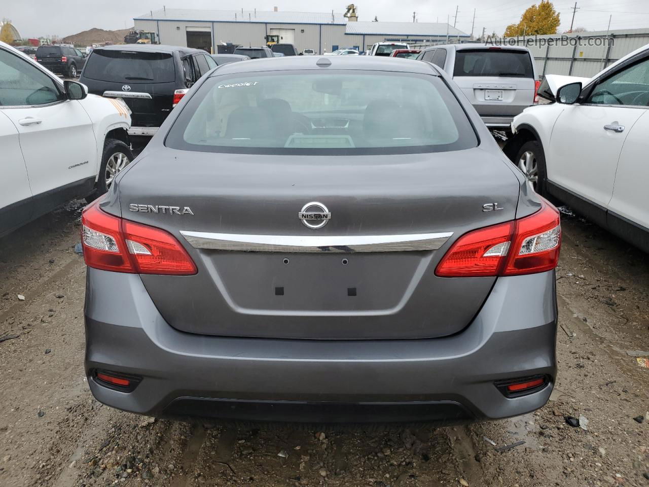 2019 Nissan Sentra S Gray vin: 3N1AB7AP9KY369339