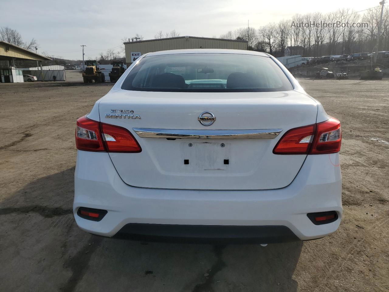 2019 Nissan Sentra S White vin: 3N1AB7AP9KY379319