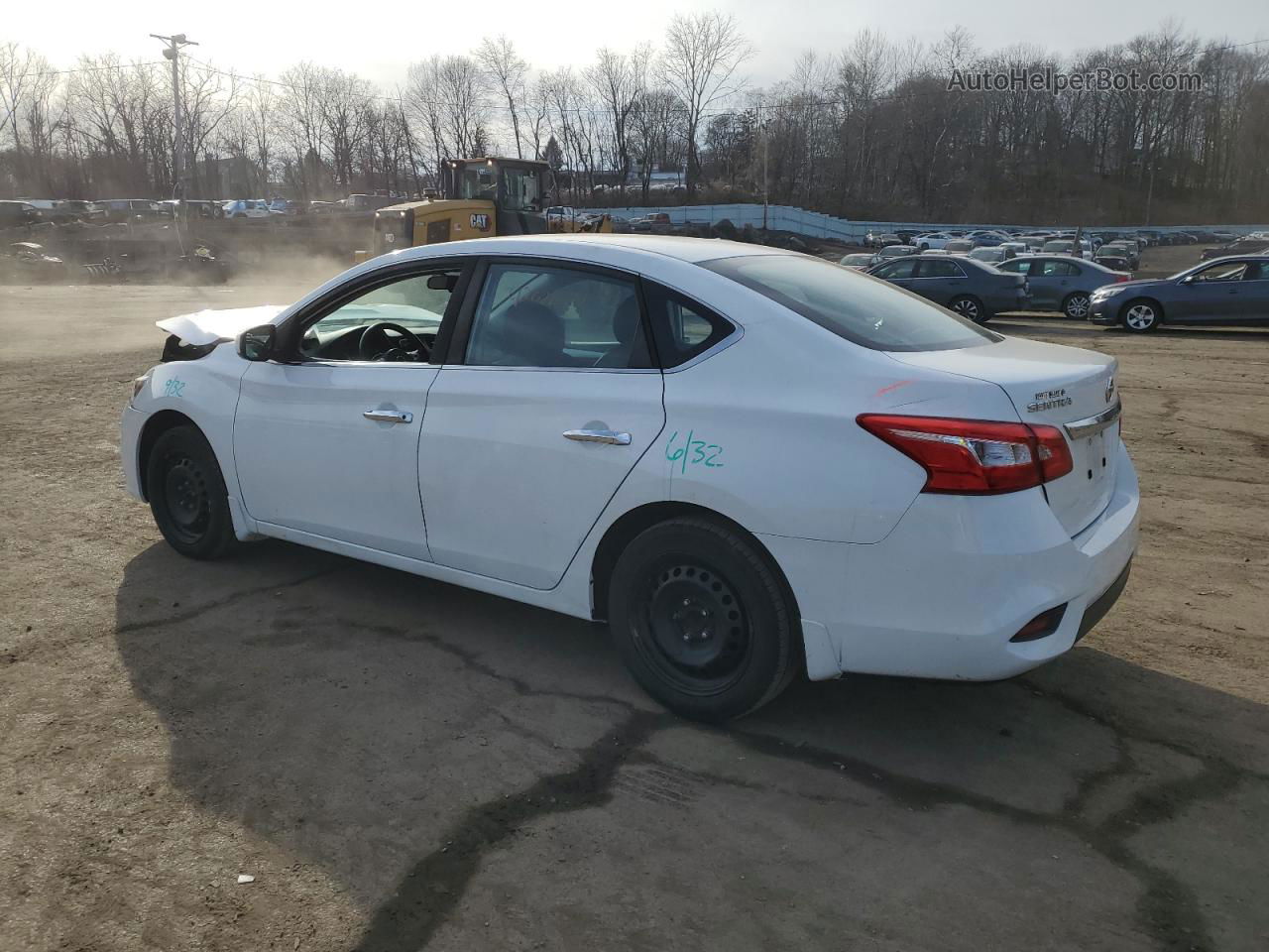 2019 Nissan Sentra S Белый vin: 3N1AB7AP9KY379319