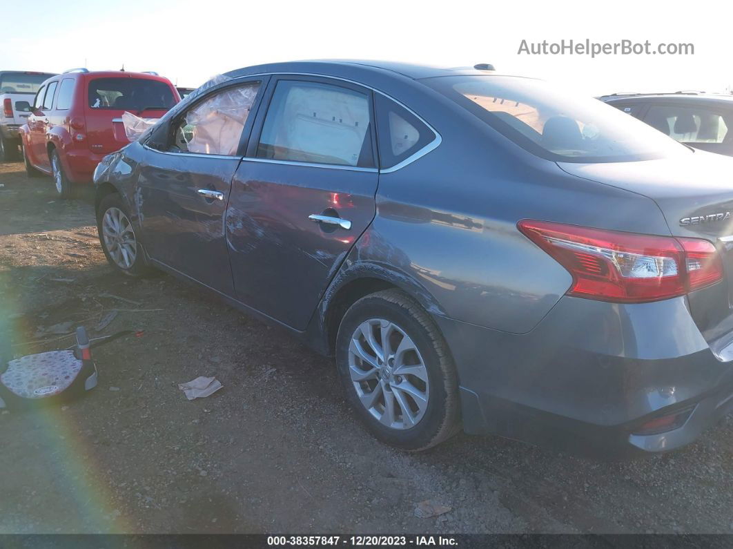 2019 Nissan Sentra Sv Серый vin: 3N1AB7AP9KY391213