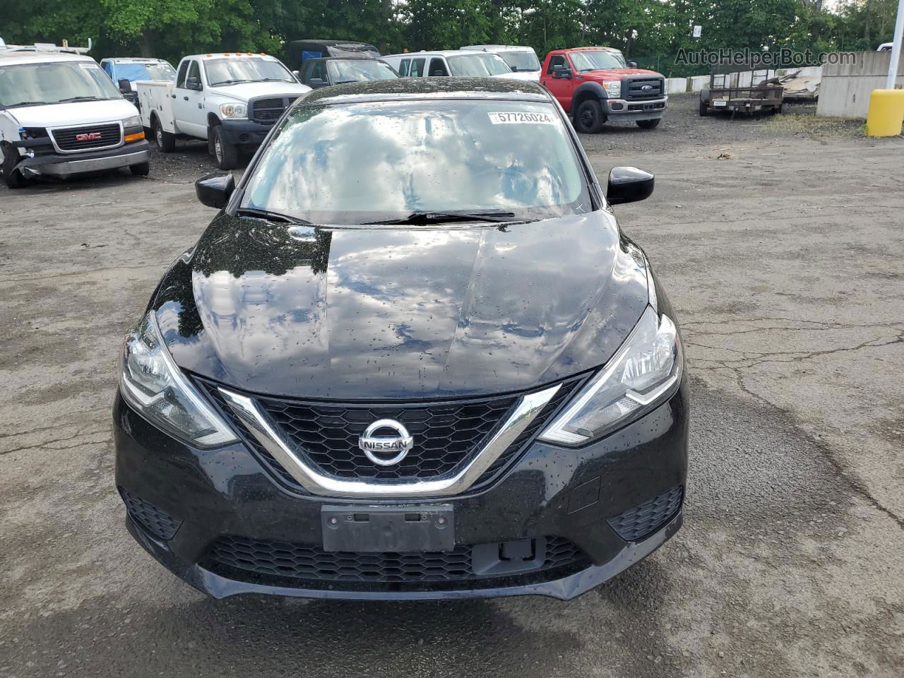 2019 Nissan Sentra S Черный vin: 3N1AB7AP9KY397660