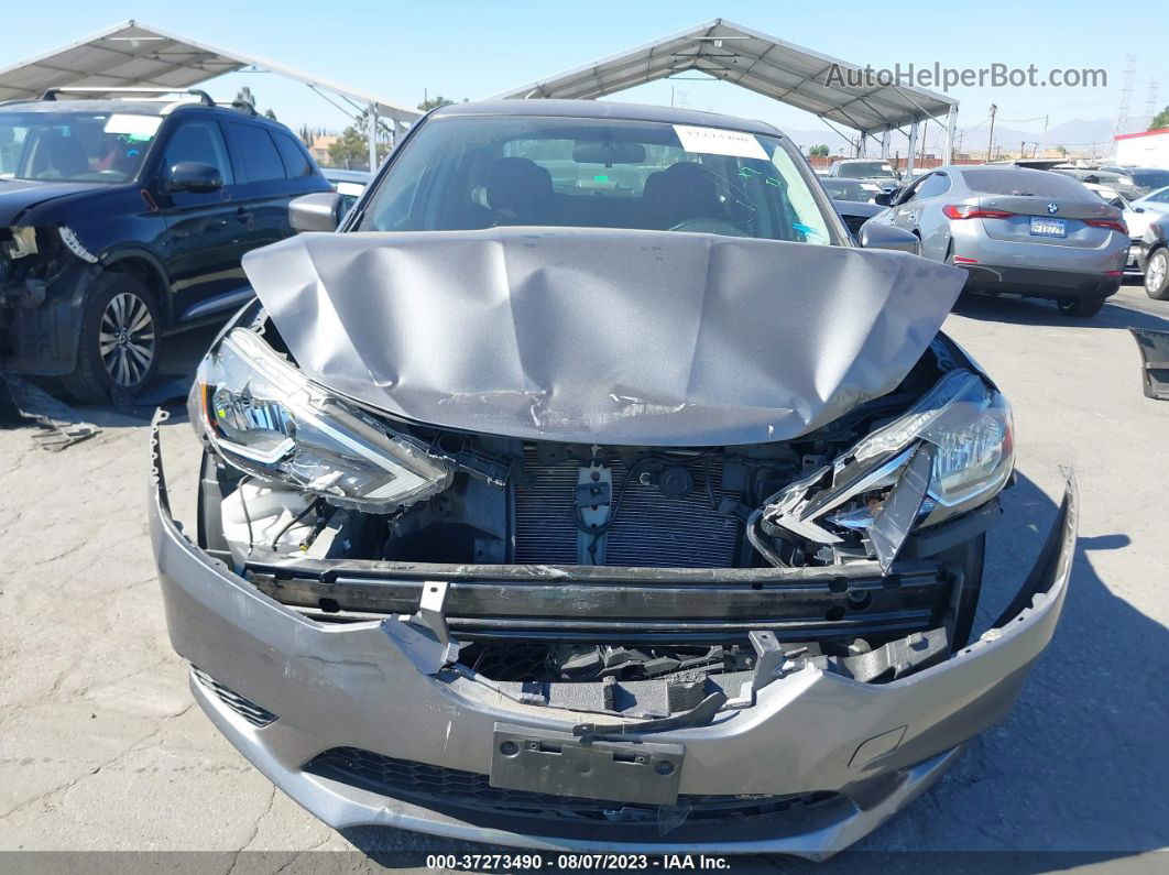 2019 Nissan Sentra Sv Gray vin: 3N1AB7AP9KY407491