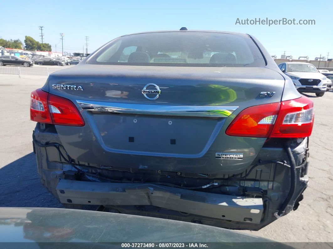 2019 Nissan Sentra Sv Gray vin: 3N1AB7AP9KY407491