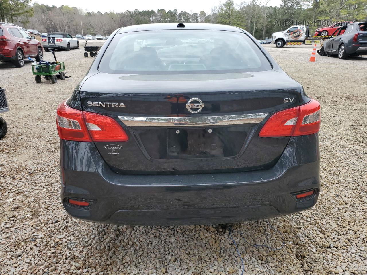 2019 Nissan Sentra S Черный vin: 3N1AB7AP9KY408916