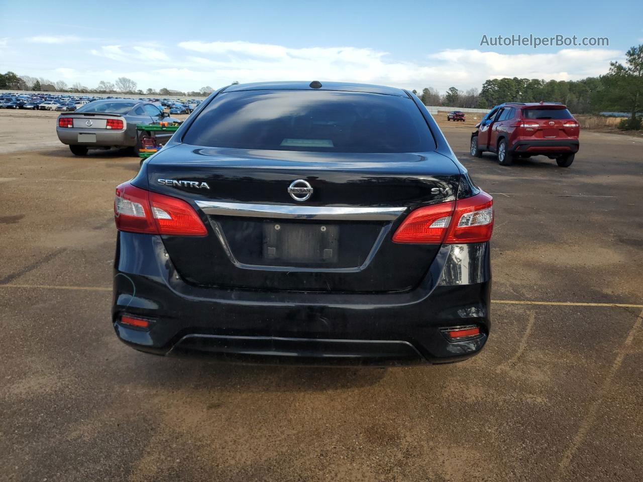 2019 Nissan Sentra S Black vin: 3N1AB7AP9KY414134