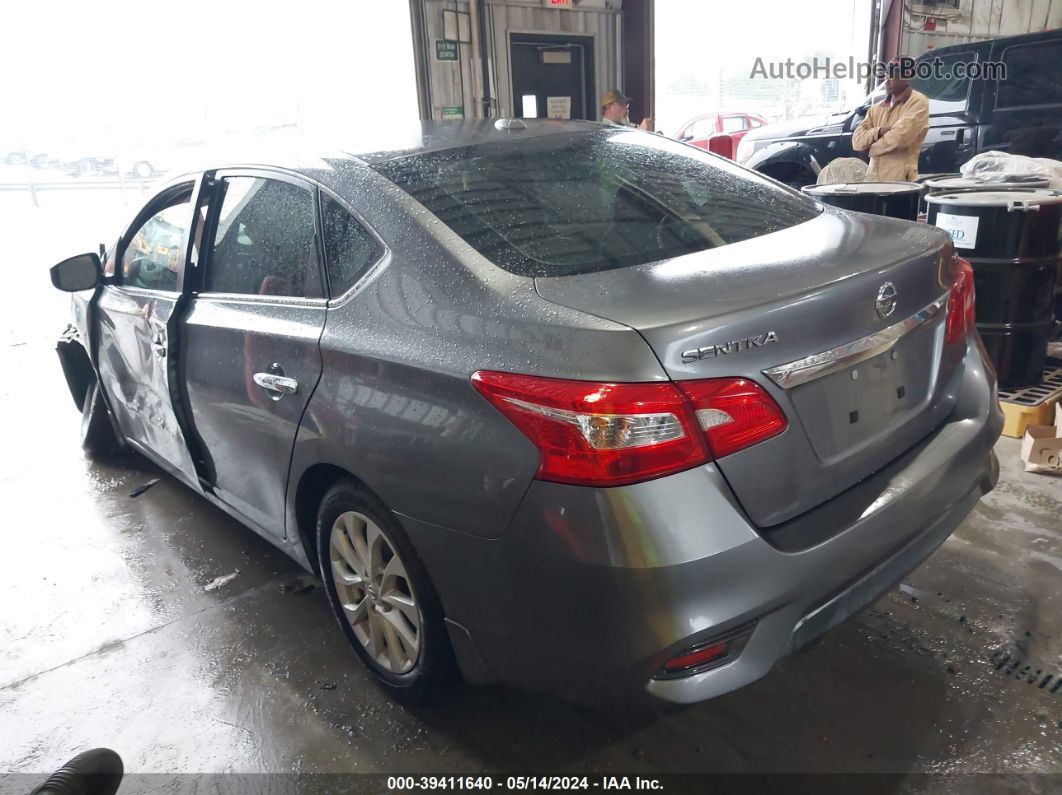 2019 Nissan Sentra Sv Gray vin: 3N1AB7AP9KY418474