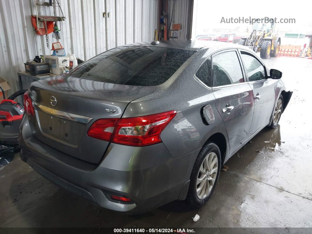 2019 Nissan Sentra Sv Gray vin: 3N1AB7AP9KY418474