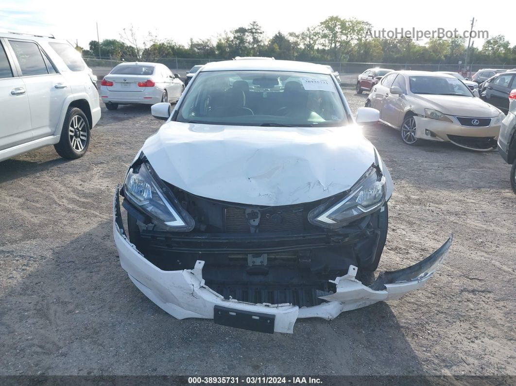 2019 Nissan Sentra Sv White vin: 3N1AB7AP9KY427823