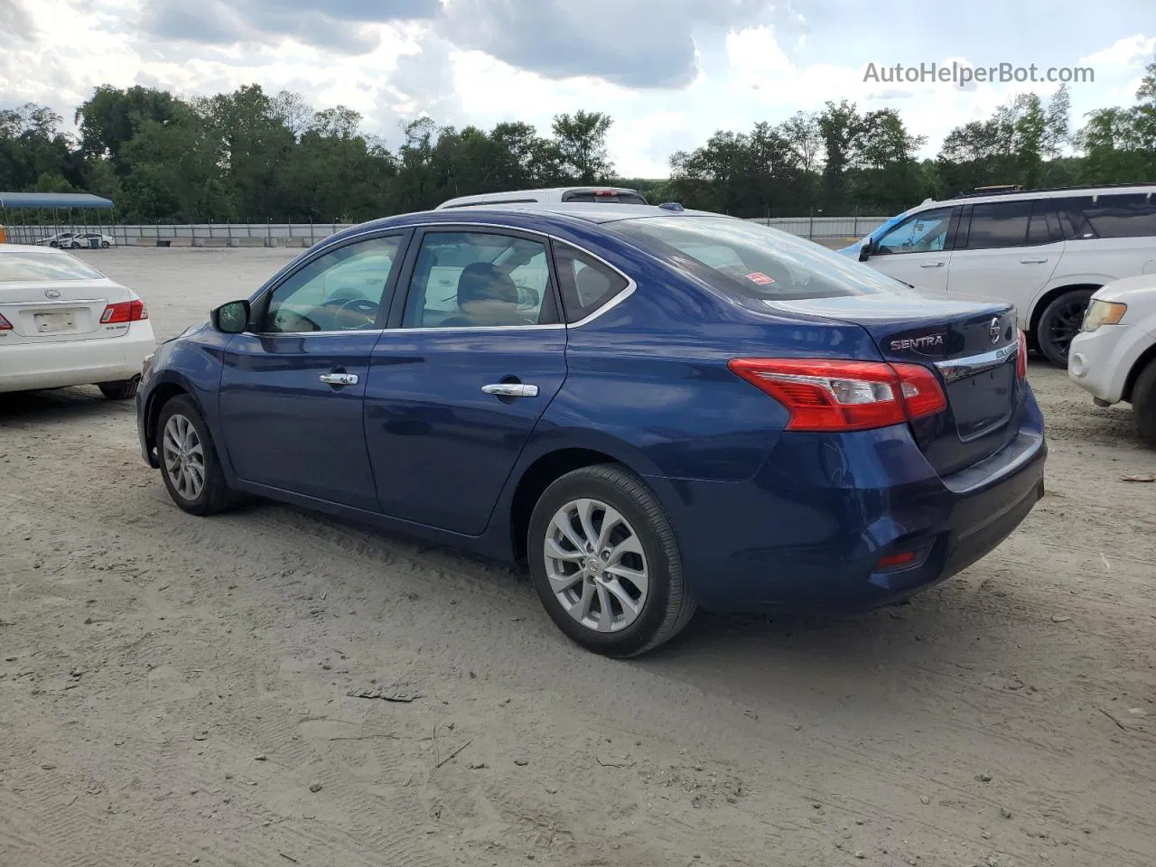 2019 Nissan Sentra S Blue vin: 3N1AB7AP9KY431340