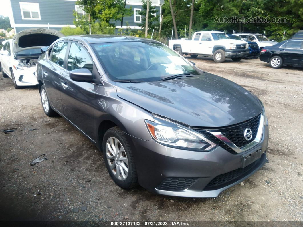 2019 Nissan Sentra Sv Blue vin: 3N1AB7AP9KY431516