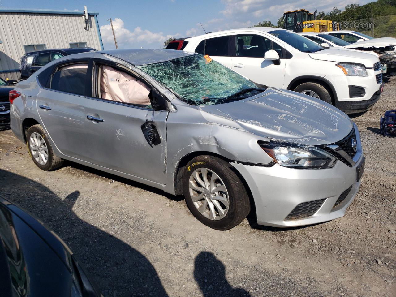 2019 Nissan Sentra S Silver vin: 3N1AB7AP9KY432519