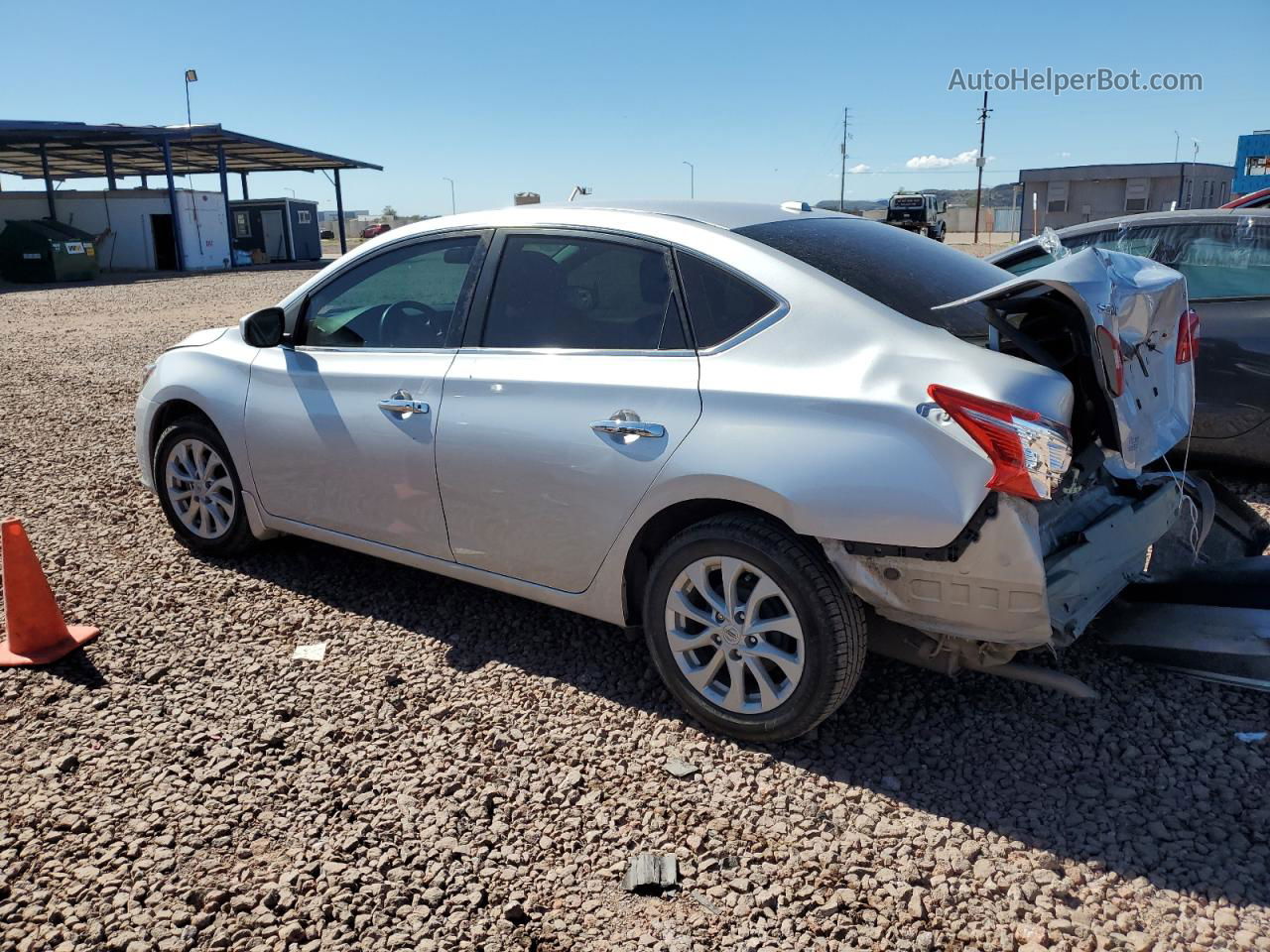 2019 Nissan Sentra S Silver vin: 3N1AB7AP9KY437977