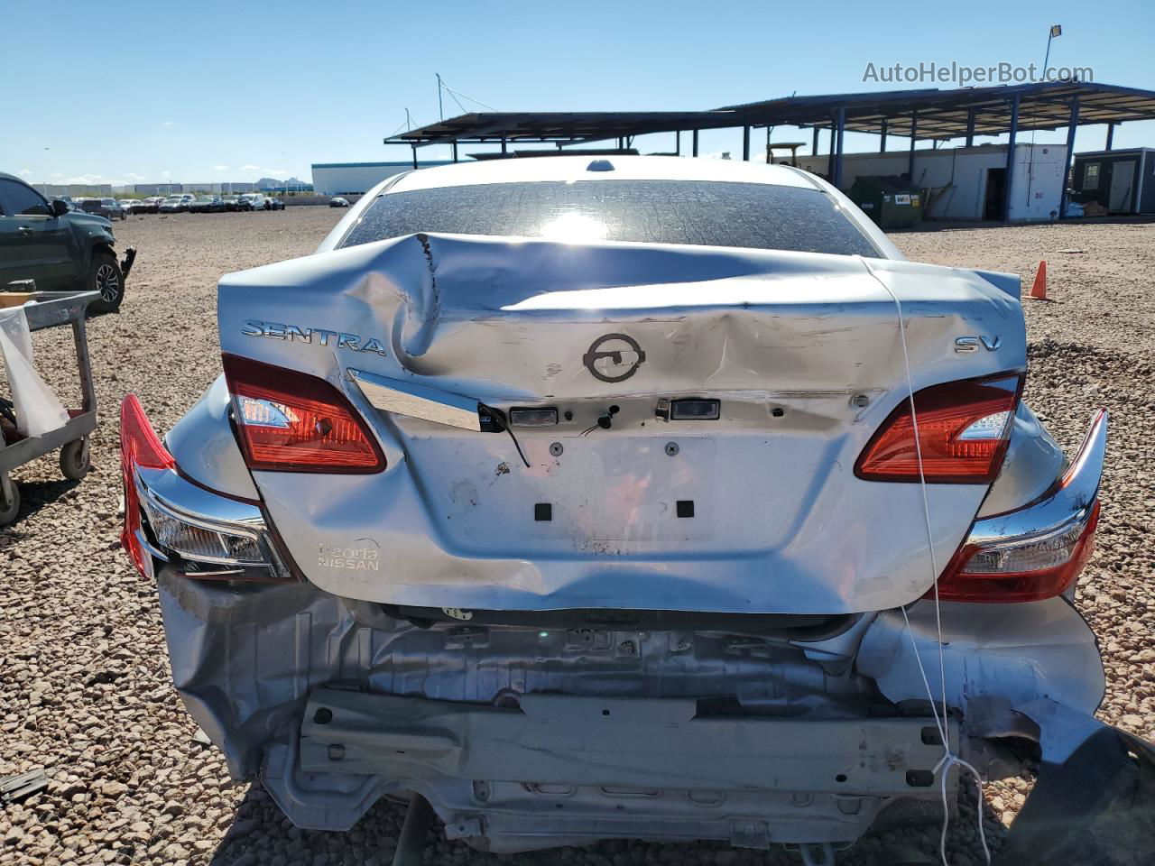 2019 Nissan Sentra S Silver vin: 3N1AB7AP9KY437977