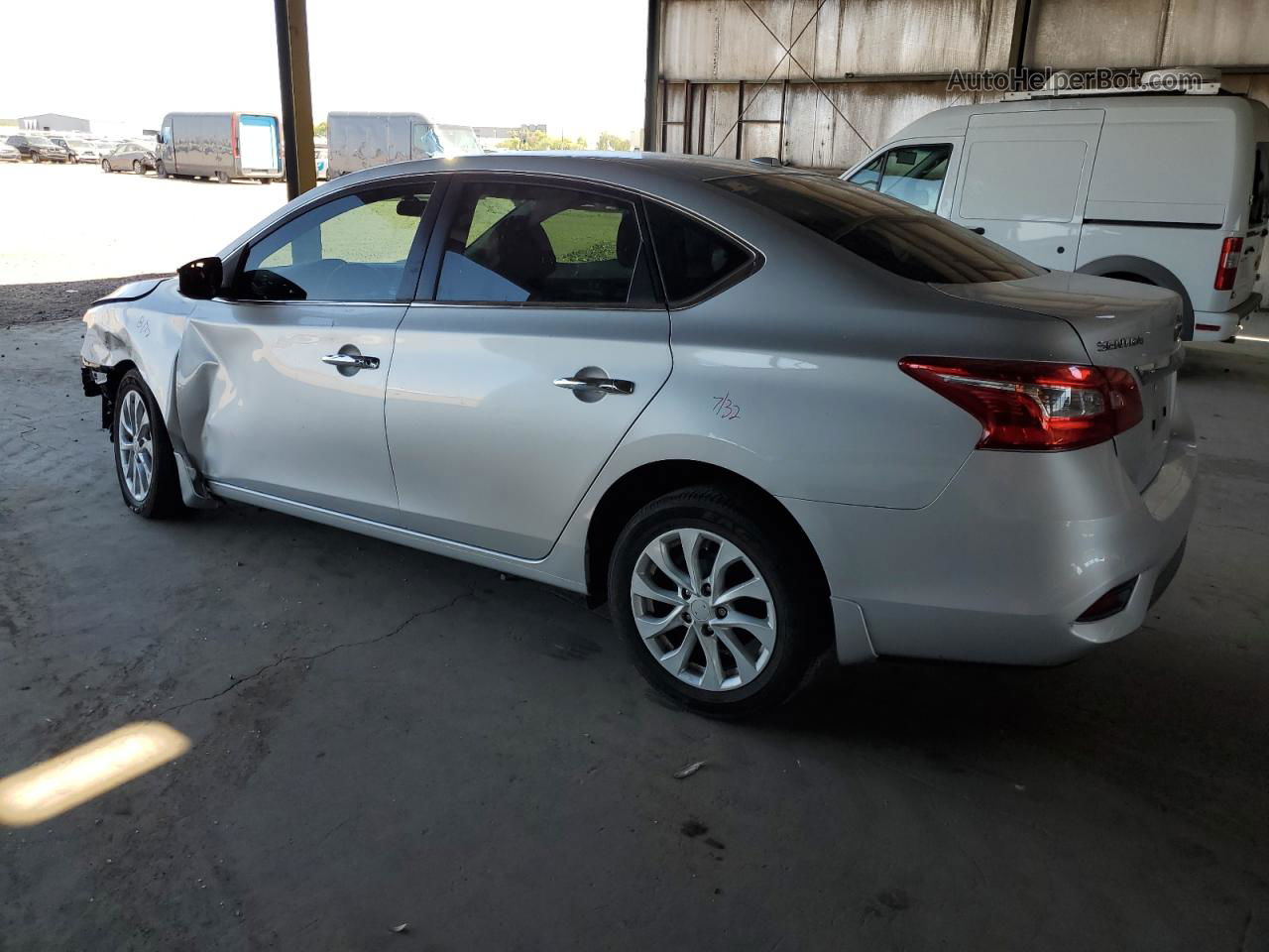 2019 Nissan Sentra S Silver vin: 3N1AB7AP9KY438160