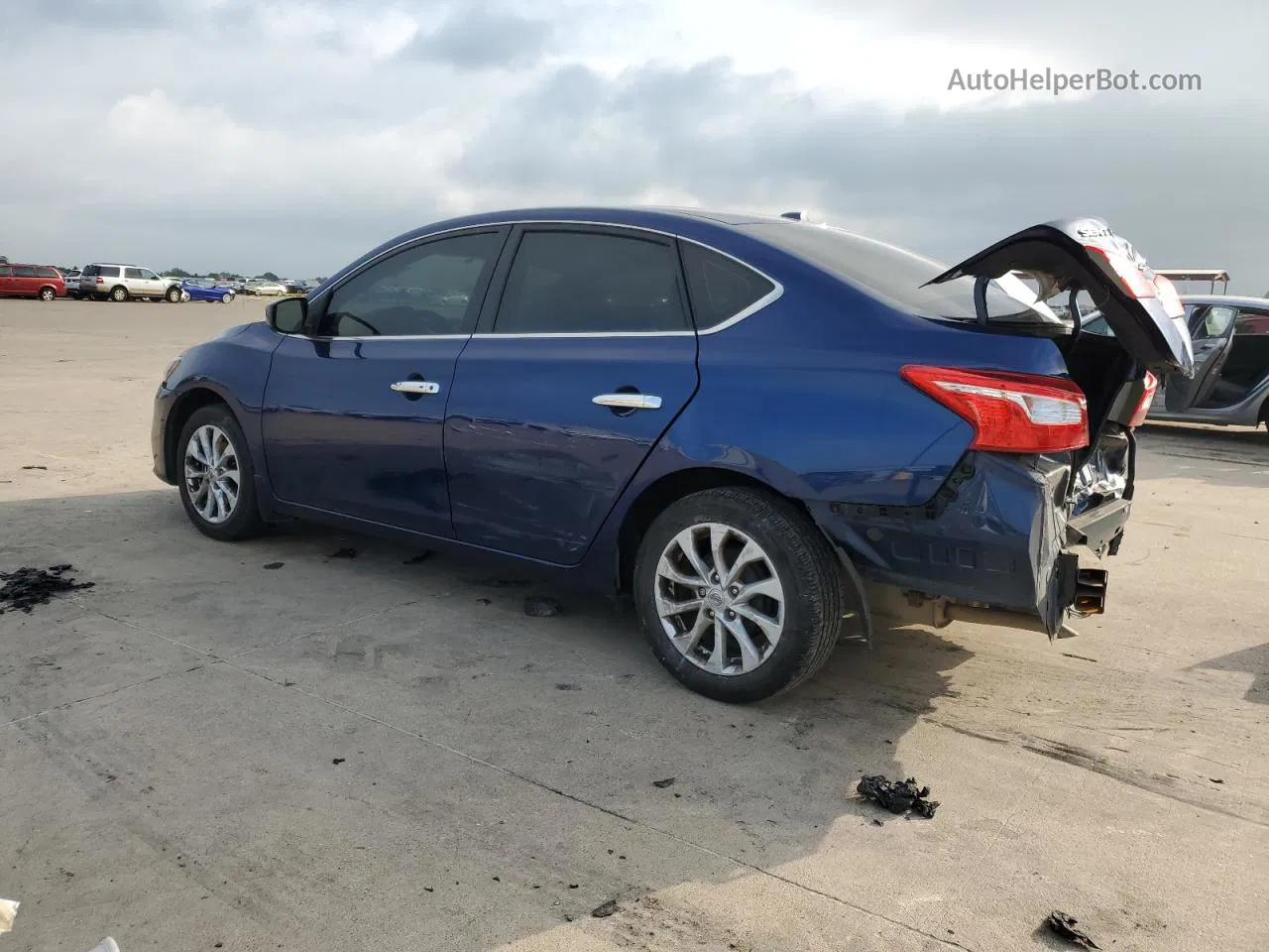 2019 Nissan Sentra S Blue vin: 3N1AB7AP9KY439499