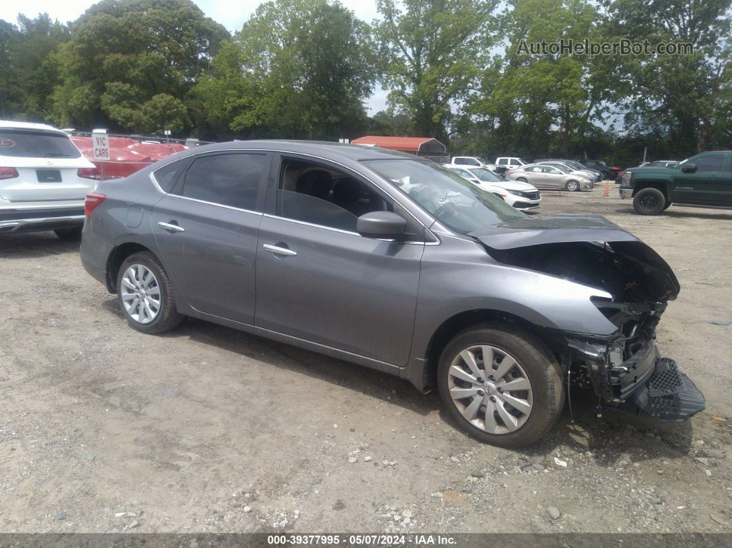 2019 Nissan Sentra S Gray vin: 3N1AB7AP9KY447568