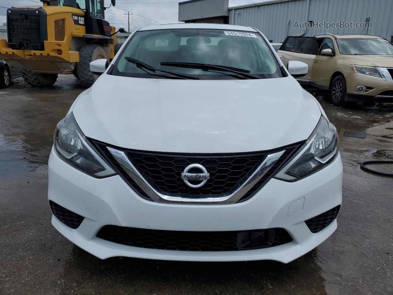 2019 Nissan Sentra S White vin: 3N1AB7AP9KY449191