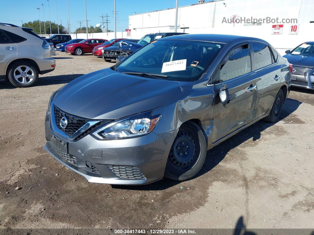 2019 Nissan Sentra S Gray vin: 3N1AB7AP9KY449868