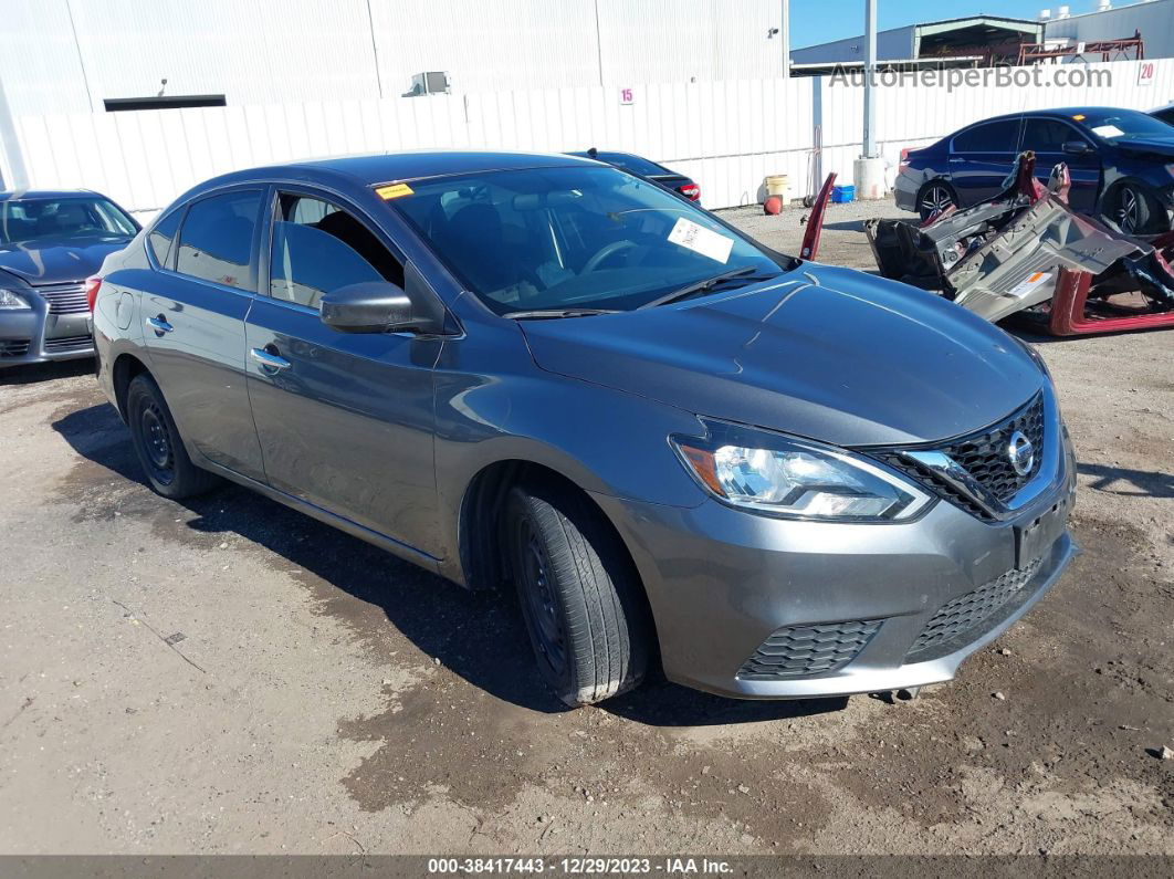 2019 Nissan Sentra S Gray vin: 3N1AB7AP9KY449868