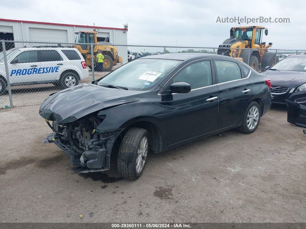 2019 Nissan Sentra Sv Black vin: 3N1AB7AP9KY450339