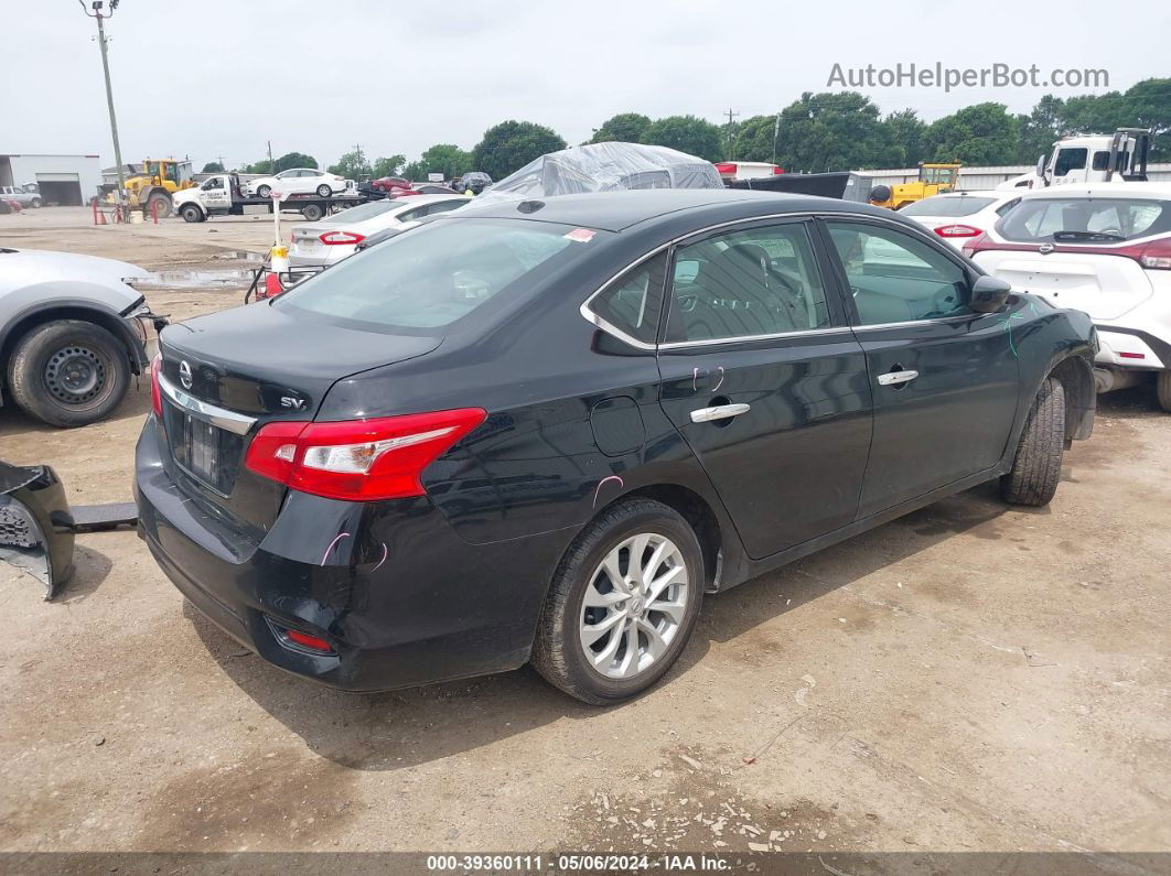 2019 Nissan Sentra Sv Black vin: 3N1AB7AP9KY450339