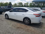 2014 Nissan Sentra S White vin: 3N1AB7APXEL612030