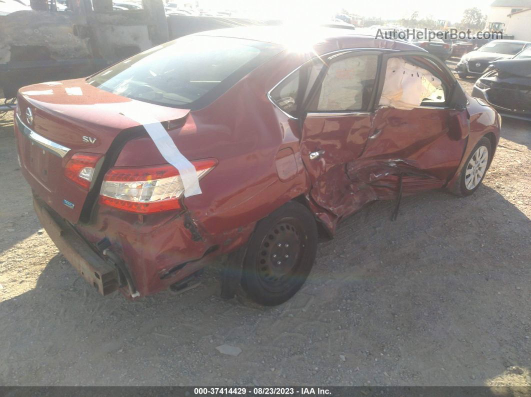 2014 Nissan Sentra Fe+ S/fe+ Sv/s/sv/sr/sl Red vin: 3N1AB7APXEL640958