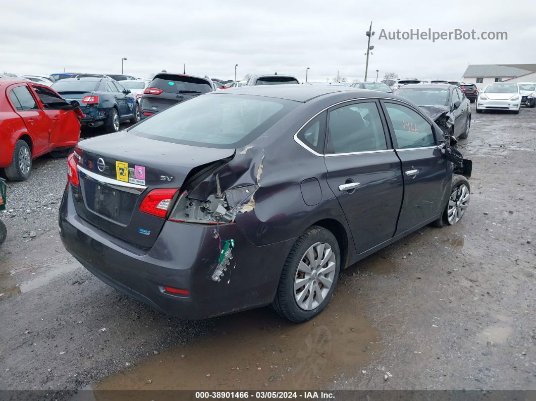 2014 Nissan Sentra Sv Серый vin: 3N1AB7APXEL668307