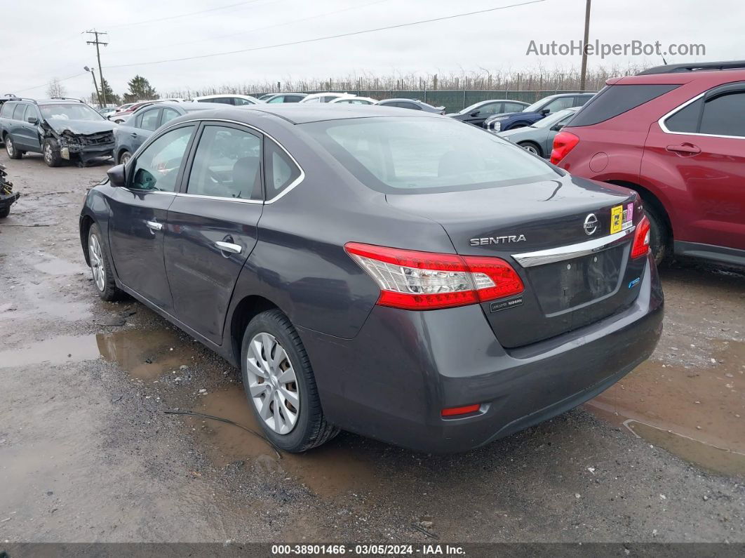 2014 Nissan Sentra Sv Gray vin: 3N1AB7APXEL668307