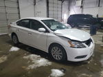 2014 Nissan Sentra S White vin: 3N1AB7APXEL677654