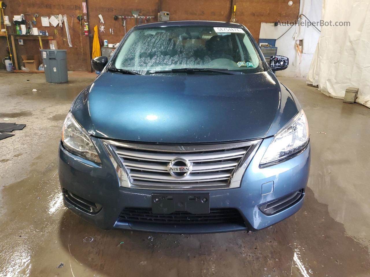 2014 Nissan Sentra S Синий vin: 3N1AB7APXEY224329