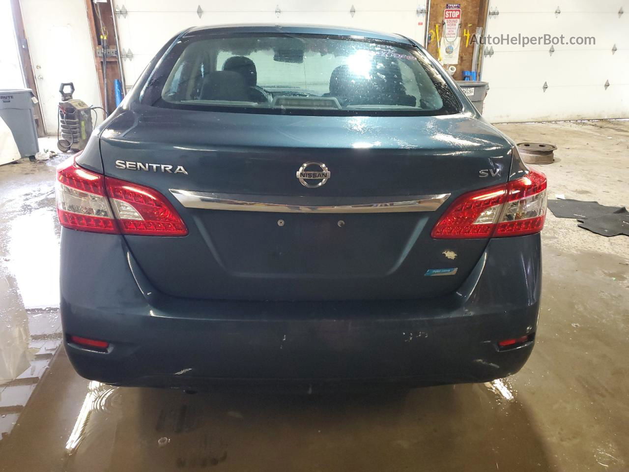 2014 Nissan Sentra S Blue vin: 3N1AB7APXEY224329
