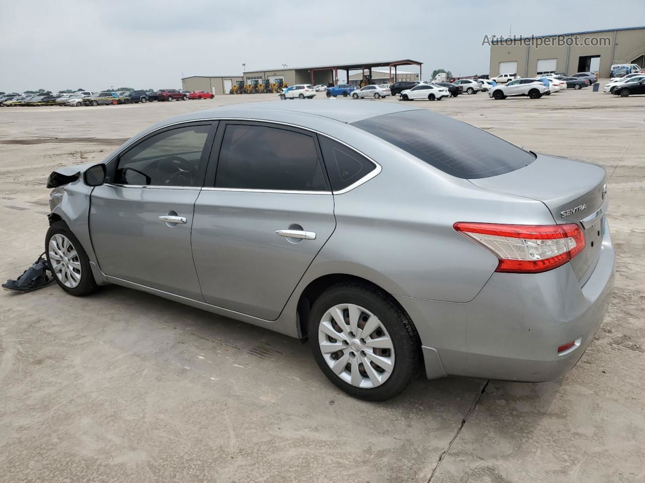 2014 Nissan Sentra S Gray vin: 3N1AB7APXEY241275