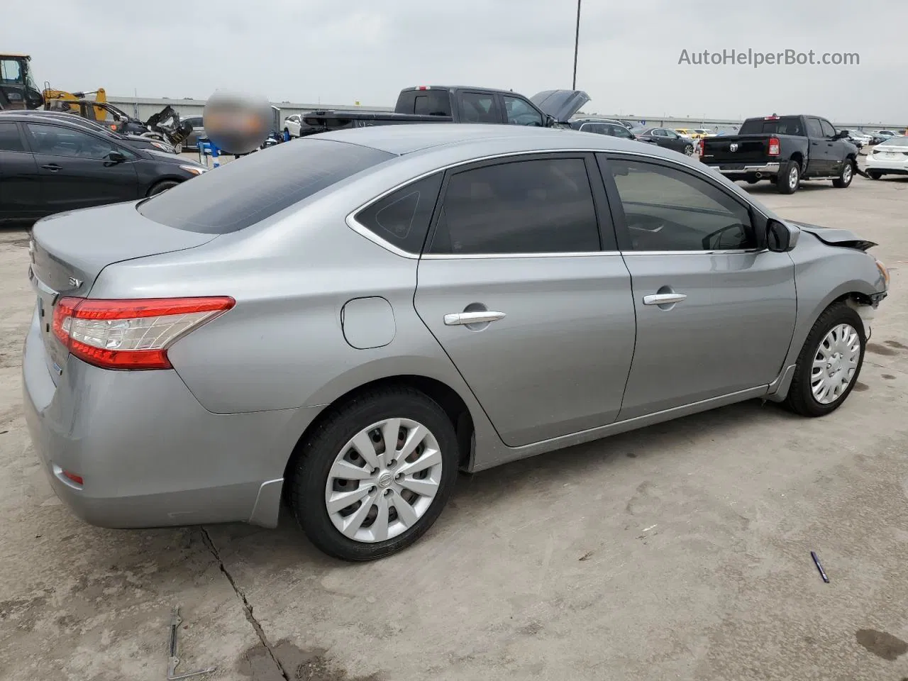 2014 Nissan Sentra S Gray vin: 3N1AB7APXEY241275