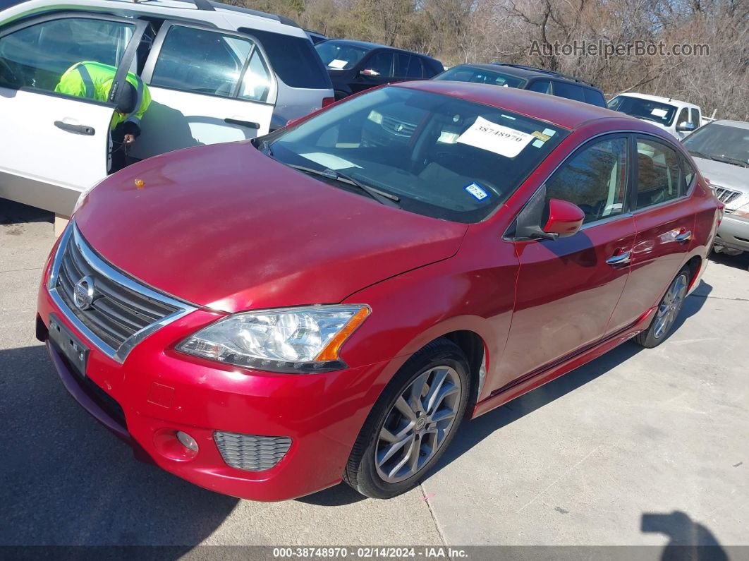 2014 Nissan Sentra Sr Red vin: 3N1AB7APXEY258531