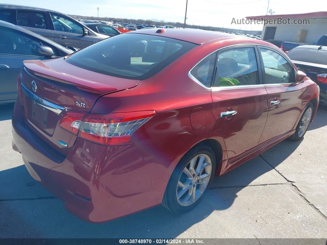 2014 Nissan Sentra Sr Red vin: 3N1AB7APXEY258531