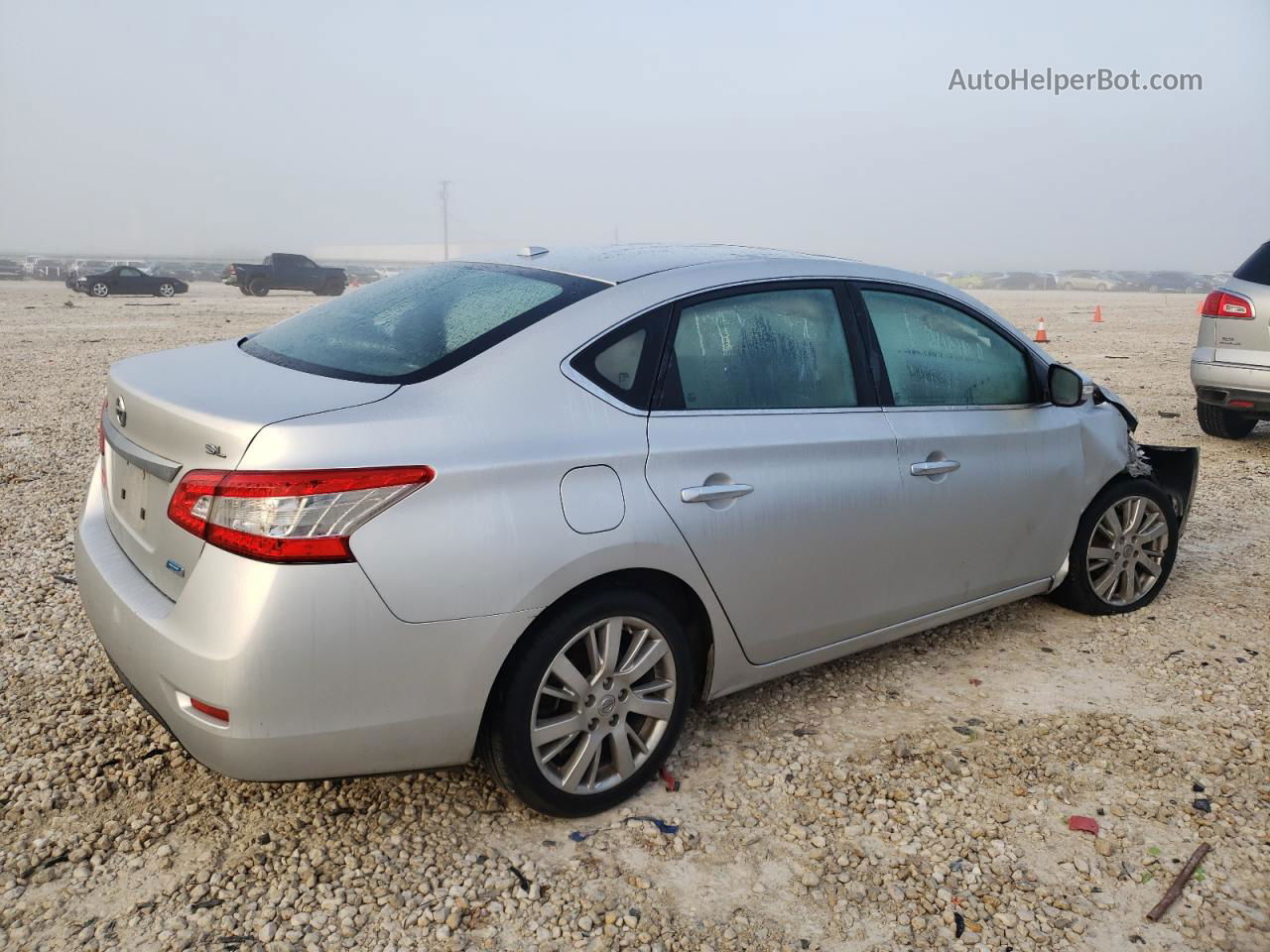 2014 Nissan Sentra S Silver vin: 3N1AB7APXEY258626