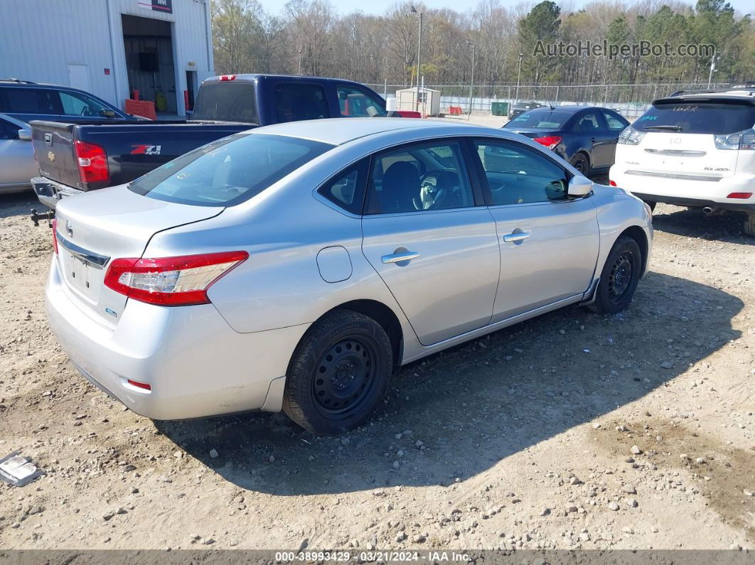 2014 Nissan Sentra S Silver vin: 3N1AB7APXEY264720