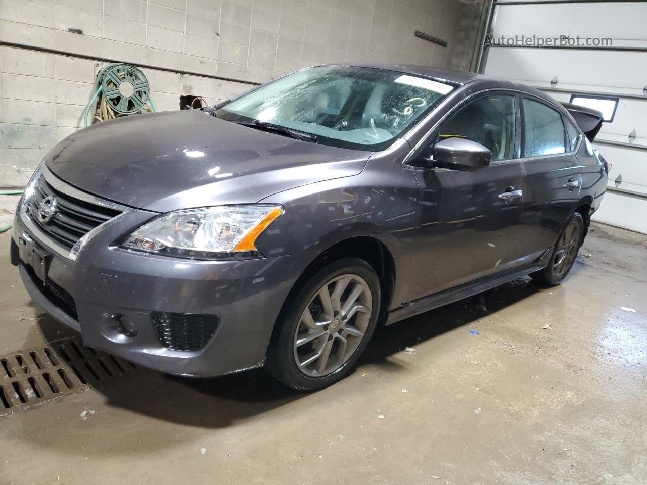 2014 Nissan Sentra S Charcoal vin: 3N1AB7APXEY282473
