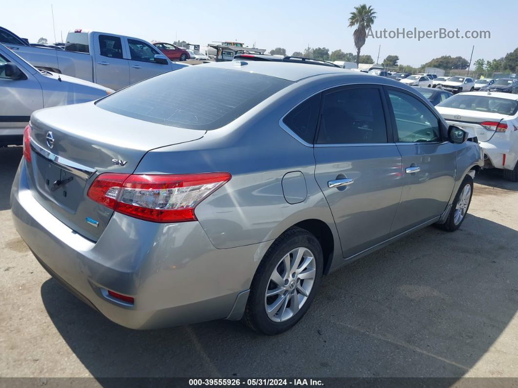 2014 Nissan Sentra Sv Gray vin: 3N1AB7APXEY301359